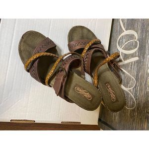 Skechers Shoes - Skechers Cork Wedge Sandals Heels Shoe Skechers Shoes - Skechers Cork Wedge Sandals Heels Shoe
